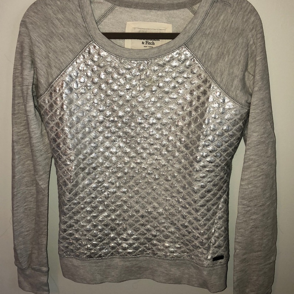 Metallic Abercrombie pullover